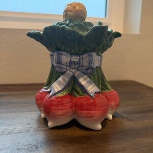 Fitz & Floyd Vintage Radish Ceramic Jar Vegetable Kitchen Canister 90’s Home